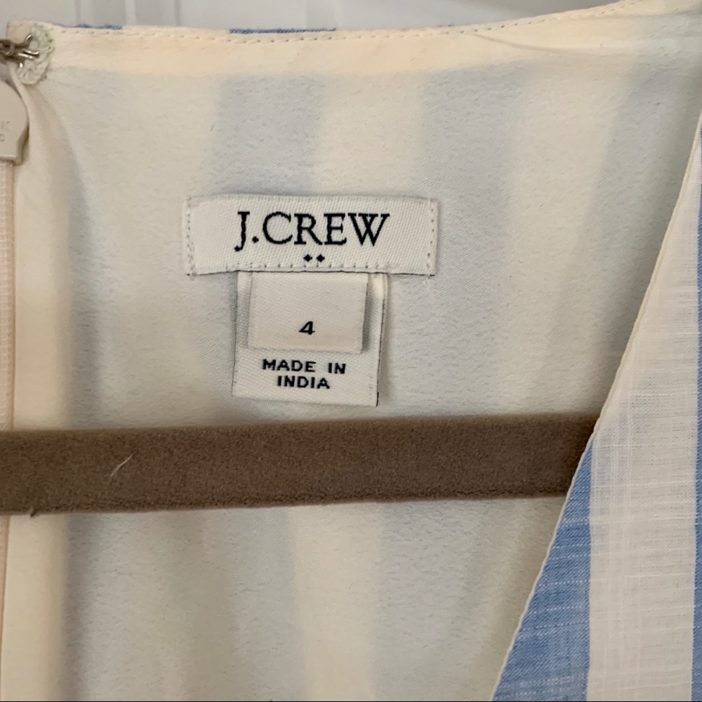 J. Crew Striped Ruffle Dress - Picture 2 of 3